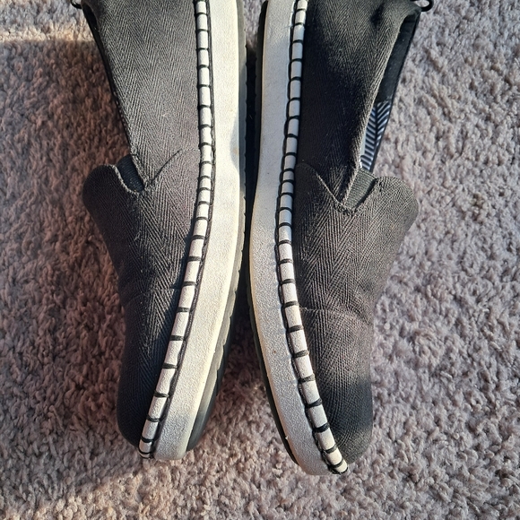 Clarks Cloudsteppers slip-on loafers Sneakers Womens 8M Black And White - Picture 4 of 7